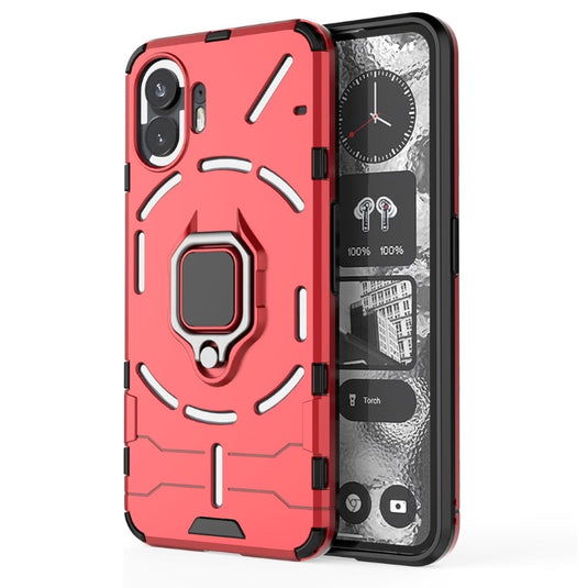 [Built-in Stand] Nothing Phone (2) - Shockproof Military Grade Armor TPU Dual-Layer Full Body Case With 2PC Tempered Glass Screen Protector