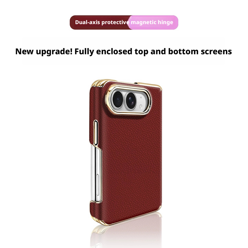 Load image into Gallery viewer, Apple iPhone Ultra Dual-Axis Full-Coverage Premium Leather-Feel Shockproof Protective Case – 14 Colors
