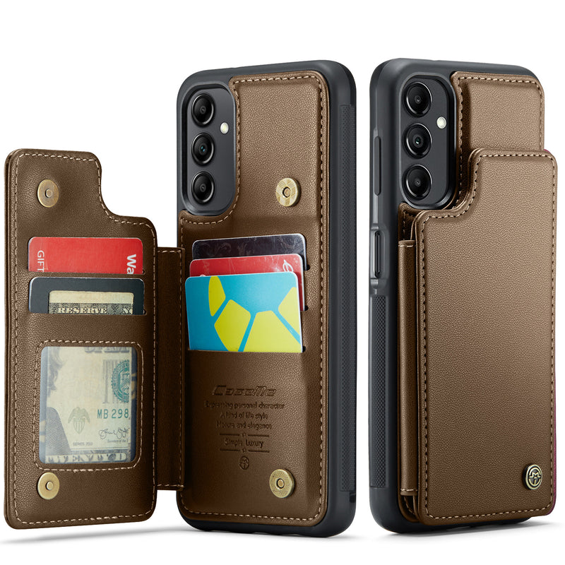 Load image into Gallery viewer, [With Card Slot] Samsung Galaxy A56 RFID Flip Premium Leather Wallet Series Case
