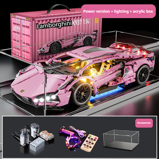 DIY Lamborghini Supercar Building Blocks Set for Kids Gift – Creative Assembly Toy Car Model - i-Station Mobile Phone & Electronic Device Repair and Accessories