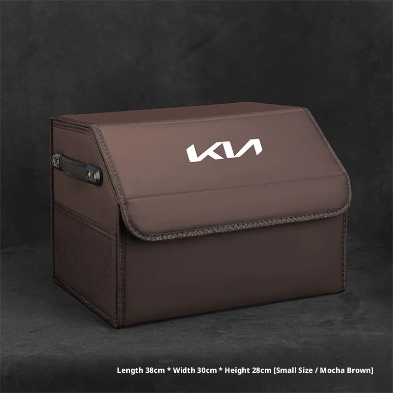 Load image into Gallery viewer, Kia Trunk Storage Box – Waterproof Foldable Microfiber Leather Cargo Organizer
