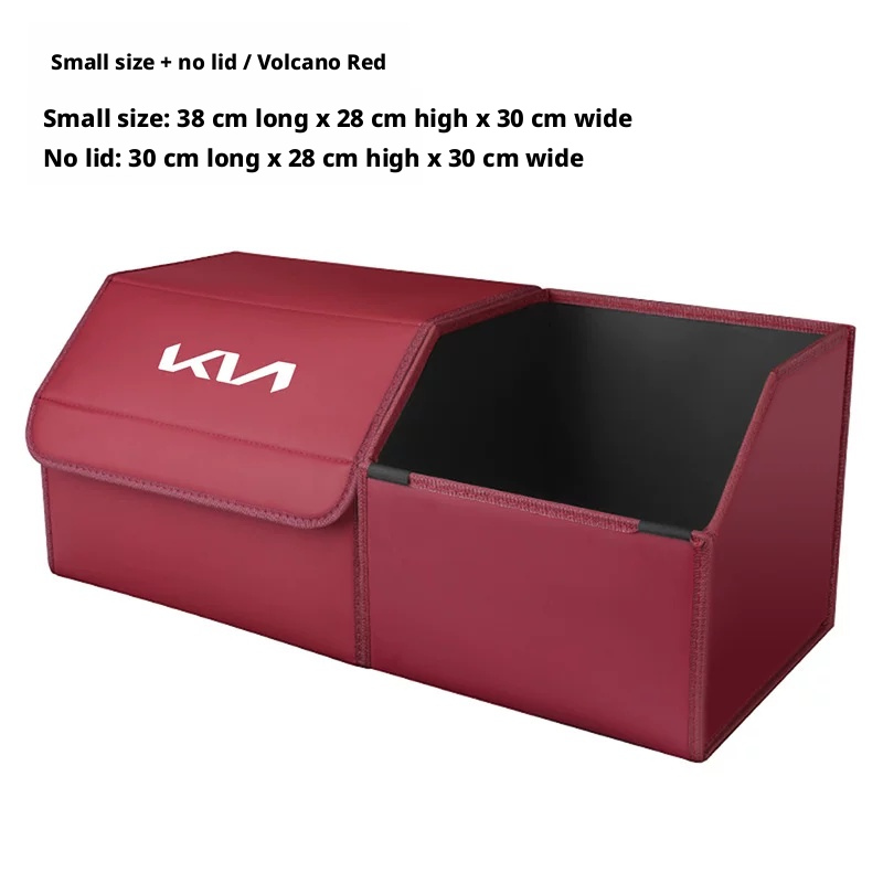 Load image into Gallery viewer, Kia Trunk Storage Box – Waterproof Foldable Microfiber Leather Cargo Organizer
