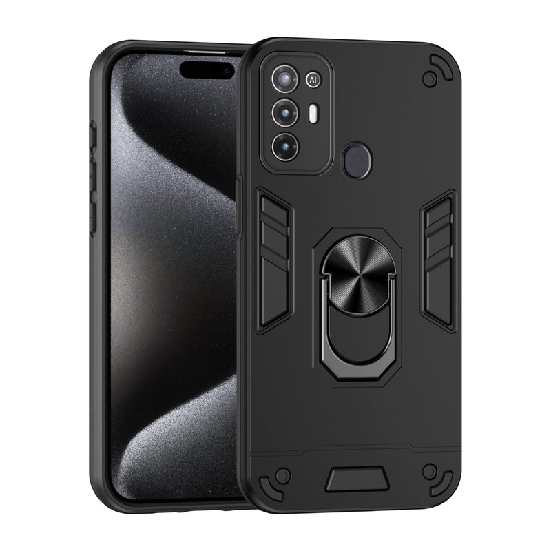 Load image into Gallery viewer, [Built-in Ring Bracket] ZTE Blade A35/A55 Anti-slip Shockproof Heavy Duty Series Case
