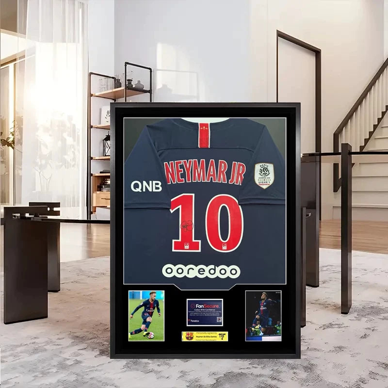 Load image into Gallery viewer, Neymar Paris Saint-Germain F.C. Framed Jersey Display (60×80cm) – Facsimile Signature Edition - i-Station Mobile Phone &amp; Electronic Device Repair and Accessories
