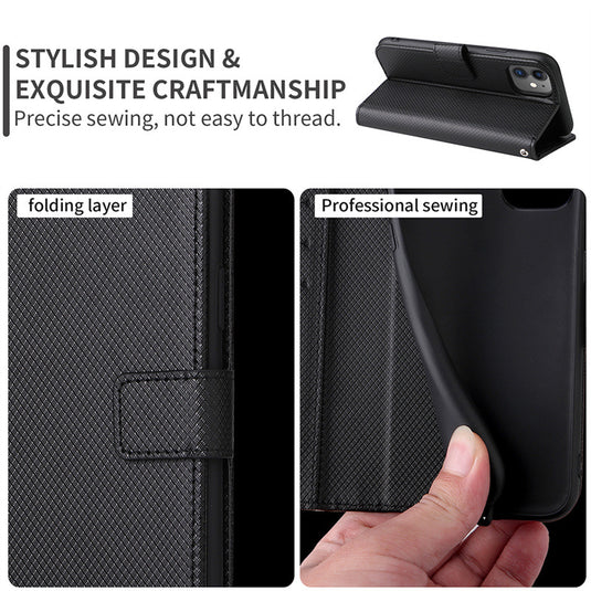 [With Card Solt] Motorola Moto E14/G04/G24/G04 S/G24 Power Premium Luxury Leather Wallet Series Case