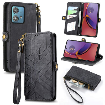[With Strap][With Card Slot] Motorola Moto G85 Leather Shockproof Flip Wallet Series Case - i-Station Mobile Phone & Electronic Device Repair and Accessories