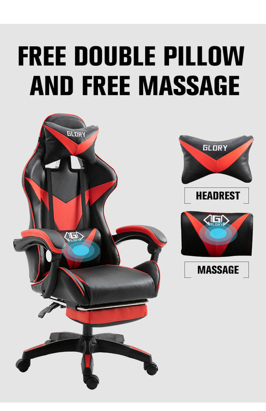 PU Leather Gaming Racing Chair OFFICE Computer Chair - Polar Tech Australia