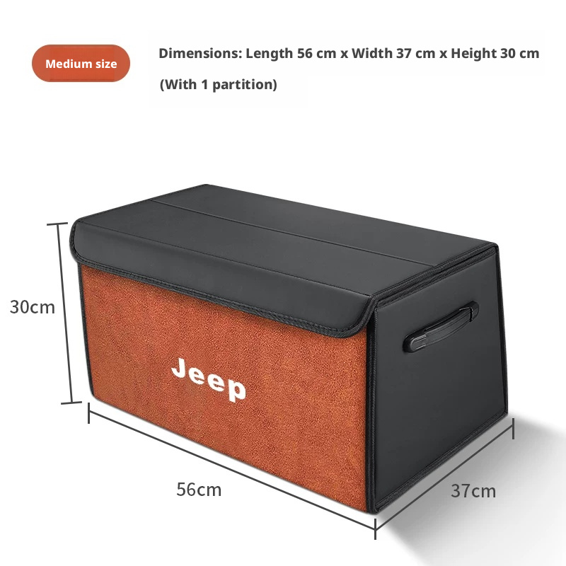 Load image into Gallery viewer, Jeep Trunk Organizer Storage Box – Waterproof Foldable Cargo Box for Cherokee, Renegade, Compass, Wrangler &amp; Grand Cherokee
