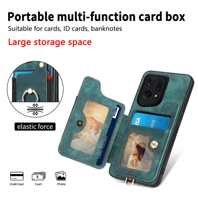 Load image into Gallery viewer, [Built-in Card Slot][With Lanyard] OPPO Reno15 Pro/F - Multifunctional Wallet Phone Case - i-Station Mobile Phone &amp; Electronic Device Repair and Accessories
