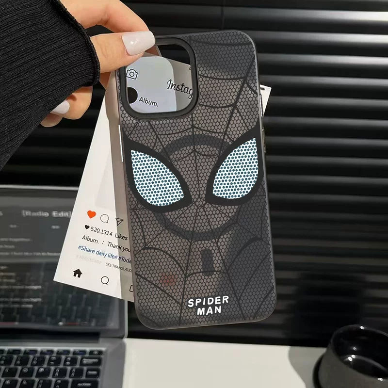 Load image into Gallery viewer, [MagSafe Compatible] Apple iPhone 16 / Plus / Pro / Pro Max Spider-Man Series Ice-Cool Frosted Shockproof Protective Case
