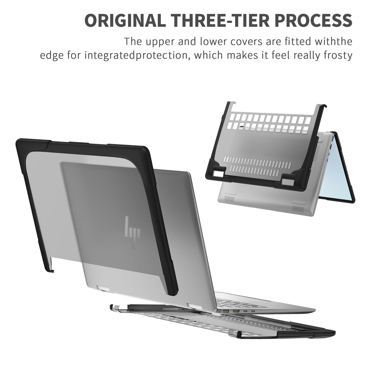HP ENVY X360 14 14-inch (2024) 2-In-1 Matte Transparent Cooling Stand Shockproof Case - i-Station Mobile Phone & Electronic Device Repair and Accessories