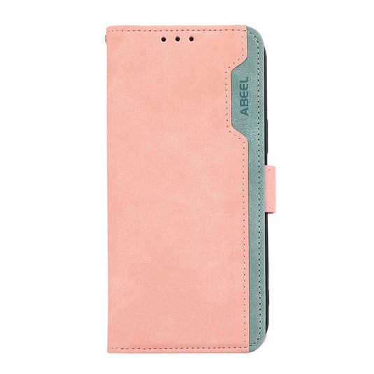 [With Card Solt] Motorola Moto G24/04/04s/E14 4G Color-block Leather Flip Phone Wallet Series Case