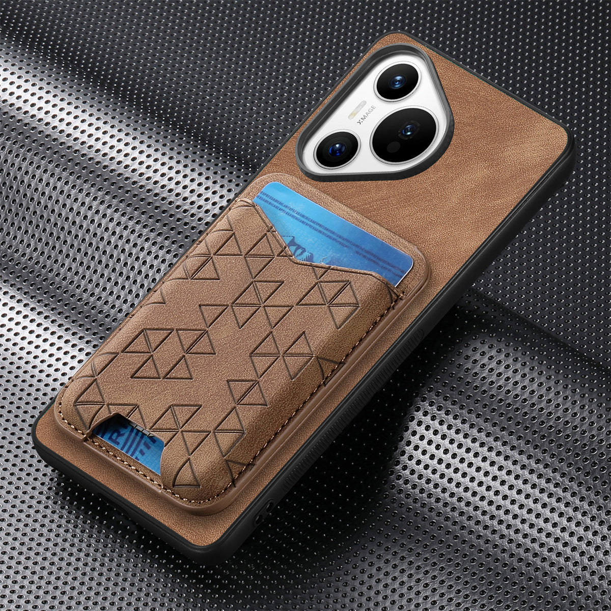 [With Pen Slot] Huawei P50/Pro Minimalist Folding Bracket Protective Genuine Leather Series Case - i-Station Mobile Phone & Electronic Device Repair and Accessories