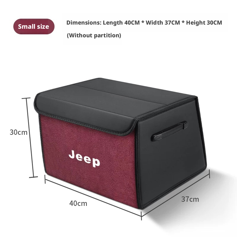 Load image into Gallery viewer, Jeep Trunk Organizer Storage Box – Waterproof Foldable Cargo Box for Cherokee, Renegade, Compass, Wrangler &amp; Grand Cherokee
