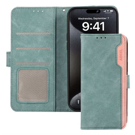 [With Card Solt] Motorola Moto G24/04/04s/E14 4G Color-block Leather Flip Phone Wallet Series Case