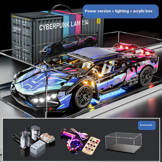 DIY Lamborghini Supercar Building Blocks Set for Kids Gift – Creative Assembly Toy Car Model - i-Station Mobile Phone & Electronic Device Repair and Accessories