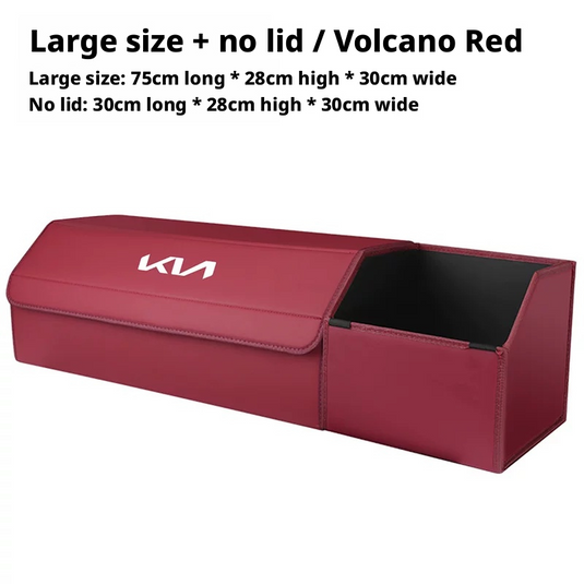 Kia Trunk Storage Box – Waterproof Foldable Microfiber Leather Cargo Organizer