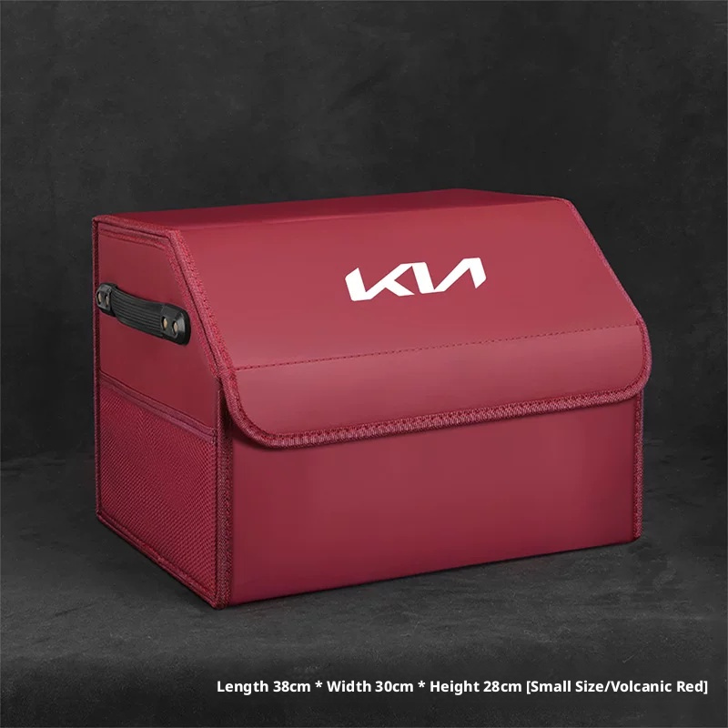 Load image into Gallery viewer, Kia Trunk Storage Box – Waterproof Foldable Microfiber Leather Cargo Organizer
