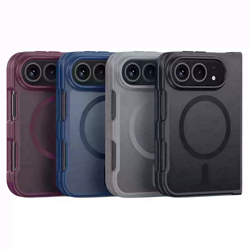 Load image into Gallery viewer, [MagSafe Compatible] Apple iPhone Ultra Fold - Frosted Clear Magnetic Shockproof Full-Coverage Protective Case
