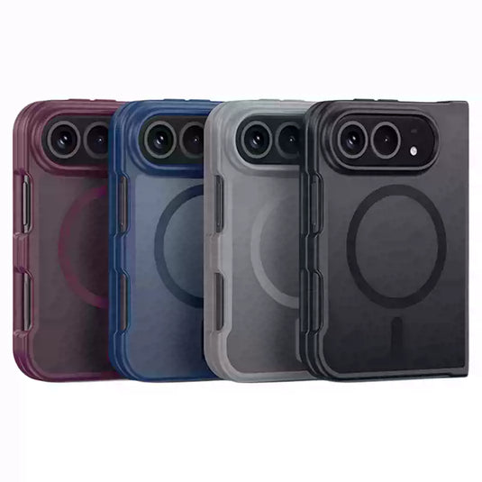 [MagSafe Compatible] Apple iPhone Ultra Fold - Frosted Clear Magnetic Shockproof Full-Coverage Protective Case