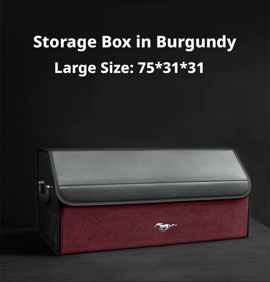 Ford Mustang & Mustang Mach-E Trunk Storage Box – Foldable Car Cargo Organizer