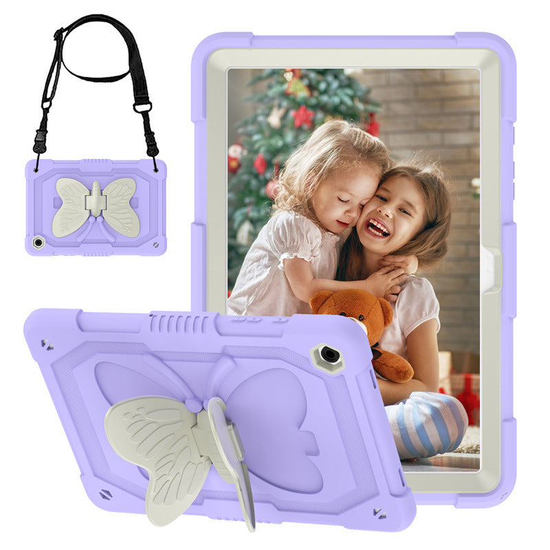 Load image into Gallery viewer, [Built-in Stand] Samsung Galaxy Tab A11 Plus 11" 2025 - Kids Silicone Butterfly Heavy Duty Shockproof Case

