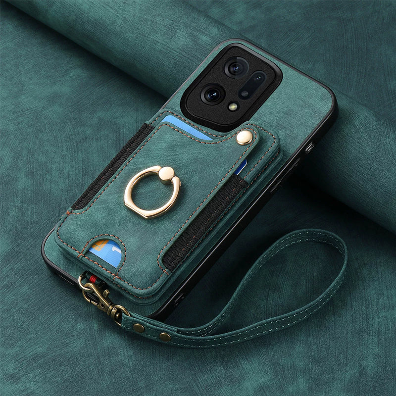 Load image into Gallery viewer, [Built-in Card Slot][With Lanyard] OPPO Reno15 Pro/F - Multifunctional Wallet Phone Case - i-Station Mobile Phone &amp; Electronic Device Repair and Accessories
