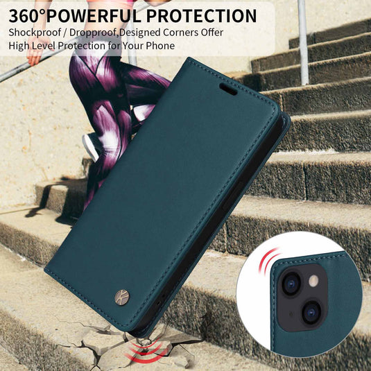 [With Card Slot] Motorola Moto G06 - Shockproof Magnetic Flip Wallet Case