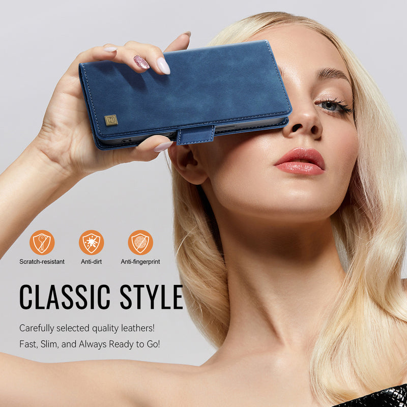 Load image into Gallery viewer, [With Card Slot] Samsung Galaxy S25/Plus/Ultra/Edge - Premium Leather Shockprppf Flip Case
