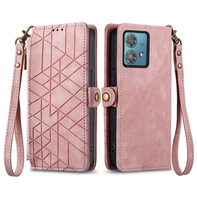 [With Strap][With Card Slot] Motorola Moto G85 Leather Shockproof Flip Wallet Series Case - i-Station Mobile Phone & Electronic Device Repair and Accessories