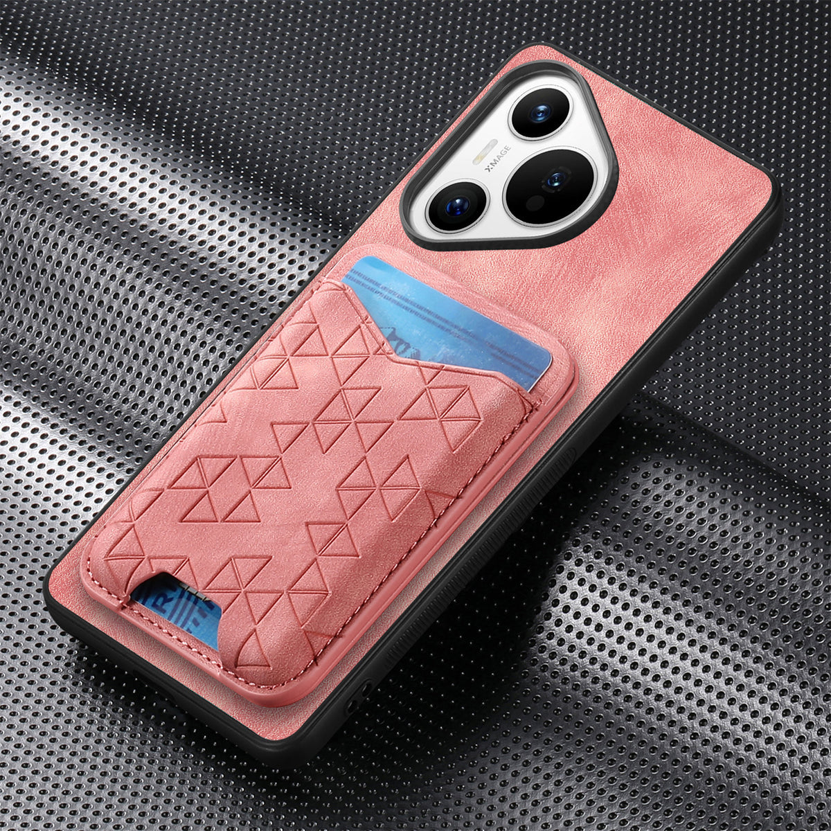 [With Pen Slot] Huawei P50/Pro Minimalist Folding Bracket Protective Genuine Leather Series Case - i-Station Mobile Phone & Electronic Device Repair and Accessories