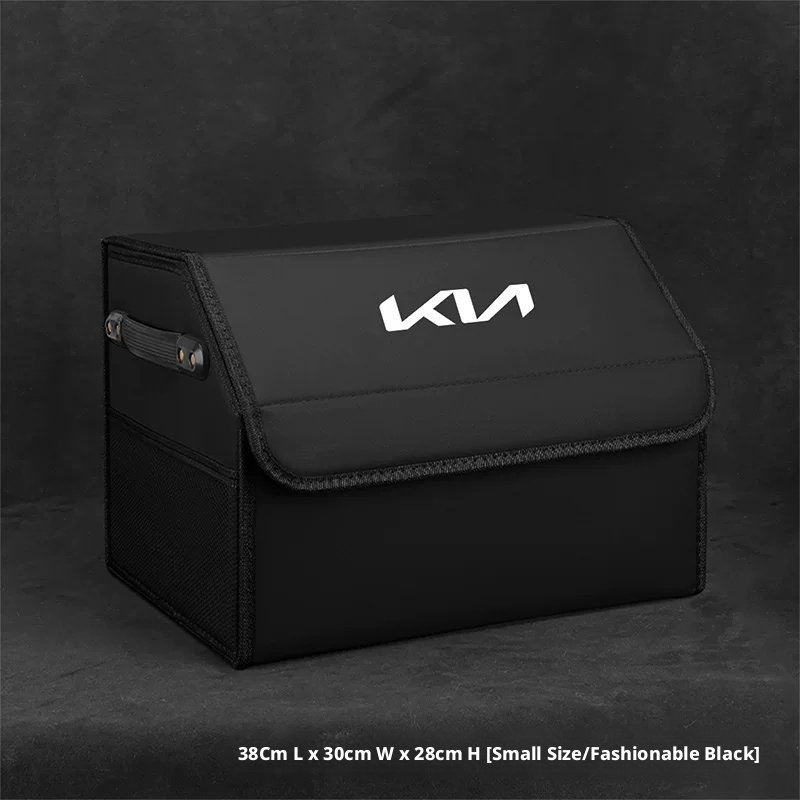Load image into Gallery viewer, Kia Trunk Storage Box – Waterproof Foldable Microfiber Leather Cargo Organizer
