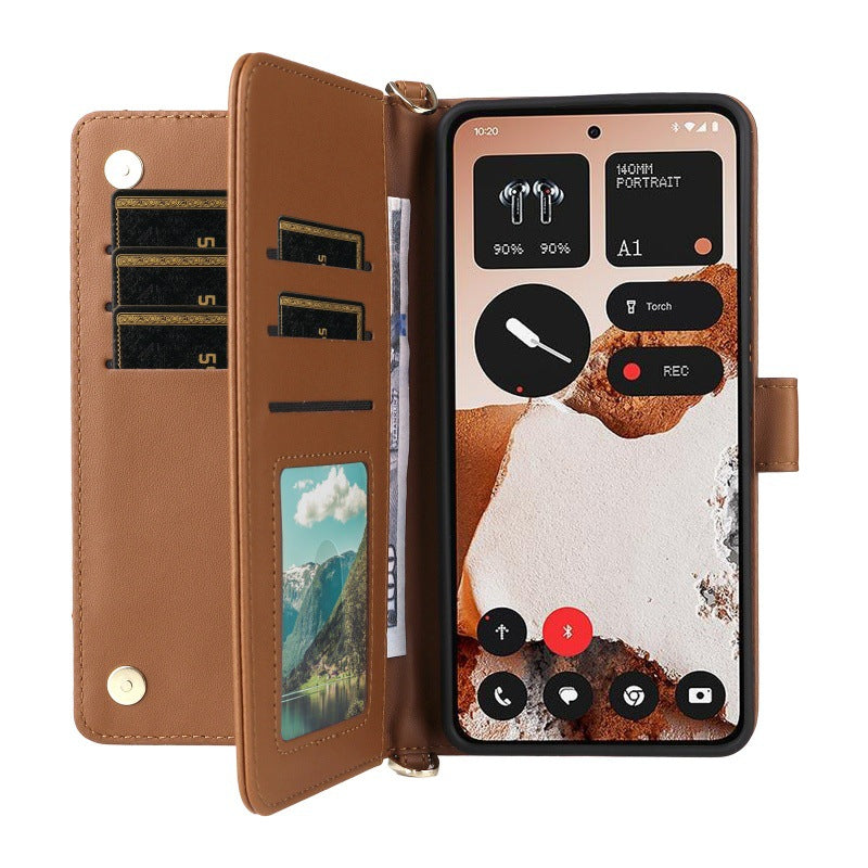 Load image into Gallery viewer, [With Card Slot][With Lanyard] Nothing CMF Phone 2 Pro Multi Functional Premium Leather Wallet Series Case - i-Station Mobile Phone &amp; Electronic Device Repair and Accessories

