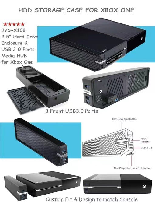 Load image into Gallery viewer, Xbox One Extension Hub With Hard Drive Hard Disk Expansion &amp; USB 3.0 Ports - Polar Tech Australia
