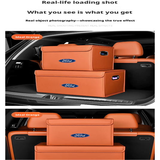 Ford Trunk Storage Box for Mondeo, Edge, Focus, Taurus, Kuga & Escort – Car Cargo Organizer