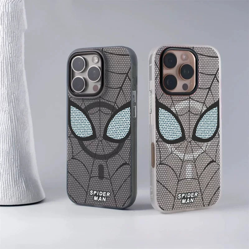 Load image into Gallery viewer, [MagSafe Compatible] Apple iPhone 16 / Plus / Pro / Pro Max Spider-Man Series Ice-Cool Frosted Shockproof Protective Case
