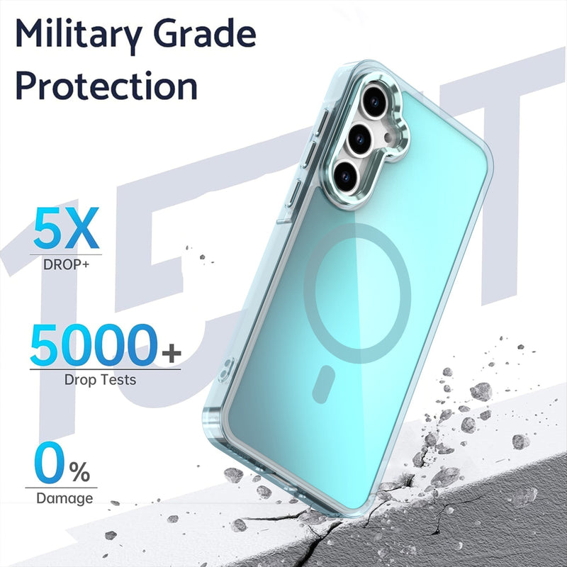 Load image into Gallery viewer, [Built-in Lens Kickstand][Magsafe Compatible] Samsung Galaxy A56 Gradient Full-Body Shockproof Phone Case
