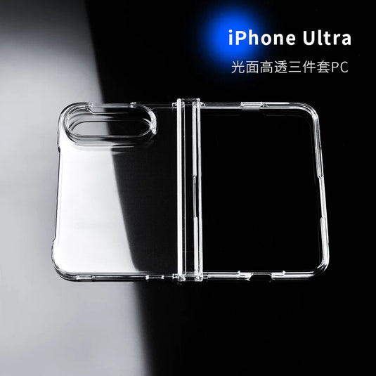 [MagSafe Compatible] Apple iPhone Foldable Series Ultra Slim Transparent Anti-Yellowing Full-Coverage Shockproof Protective Case