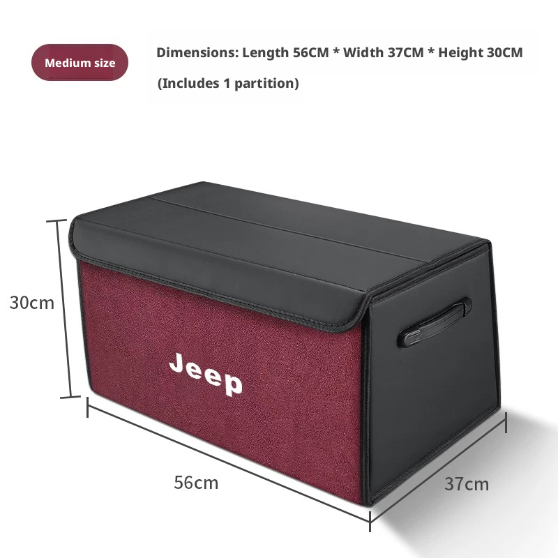 Load image into Gallery viewer, Jeep Trunk Organizer Storage Box – Waterproof Foldable Cargo Box for Cherokee, Renegade, Compass, Wrangler &amp; Grand Cherokee
