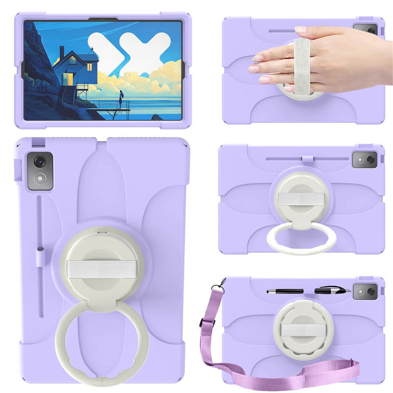 Load image into Gallery viewer, Lenovo Idea Tab Pro 12.7&quot; 2025 (TB373FU/TB375FC) - Soft Silicone 360° Rotating Wristband Stand Shockproof Case

