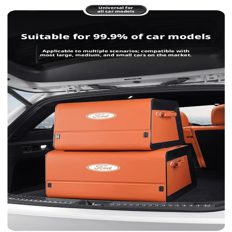 Load image into Gallery viewer, Ford Trunk Storage Box for Edge, Mondeo, Equator Sport, Mustang Mach-E &amp; Explorer – Large Capacity Car Cargo Organizer
