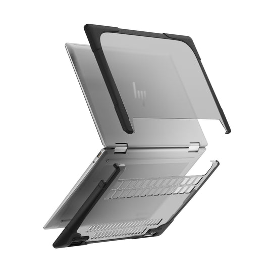 HP ENVY X360 14 14-inch (2024) Matte Transparent Cooling Stand and Shockproof Case