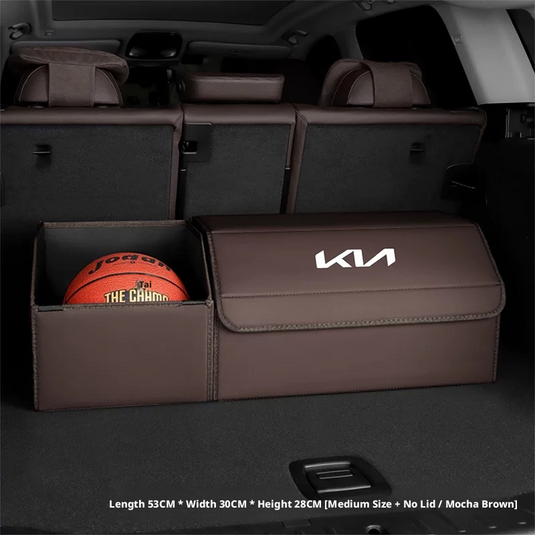Kia Trunk Storage Box – Waterproof Foldable Microfiber Leather Cargo Organizer