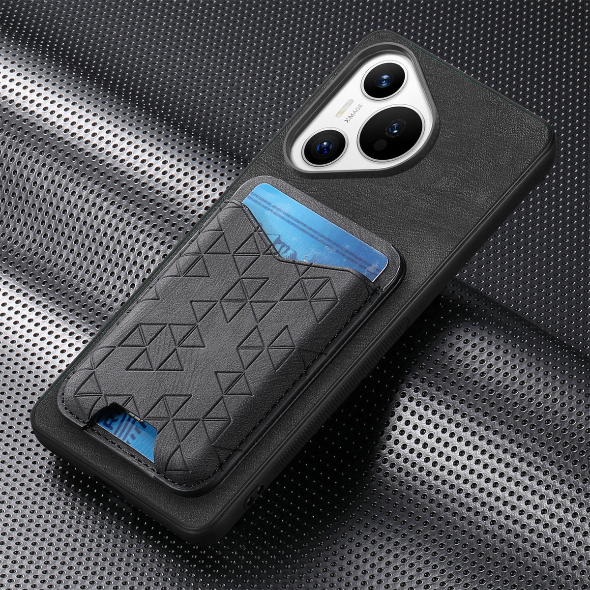 [With Pen Slot] Huawei P50/Pro Minimalist Folding Bracket Protective Genuine Leather Series Case - i-Station Mobile Phone & Electronic Device Repair and Accessories