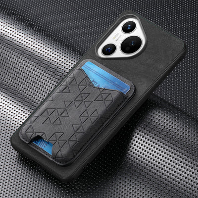 [With Pen Slot] Huawei P50/Pro Minimalist Folding Bracket Protective Genuine Leather Series Case - i-Station Mobile Phone & Electronic Device Repair and Accessories
