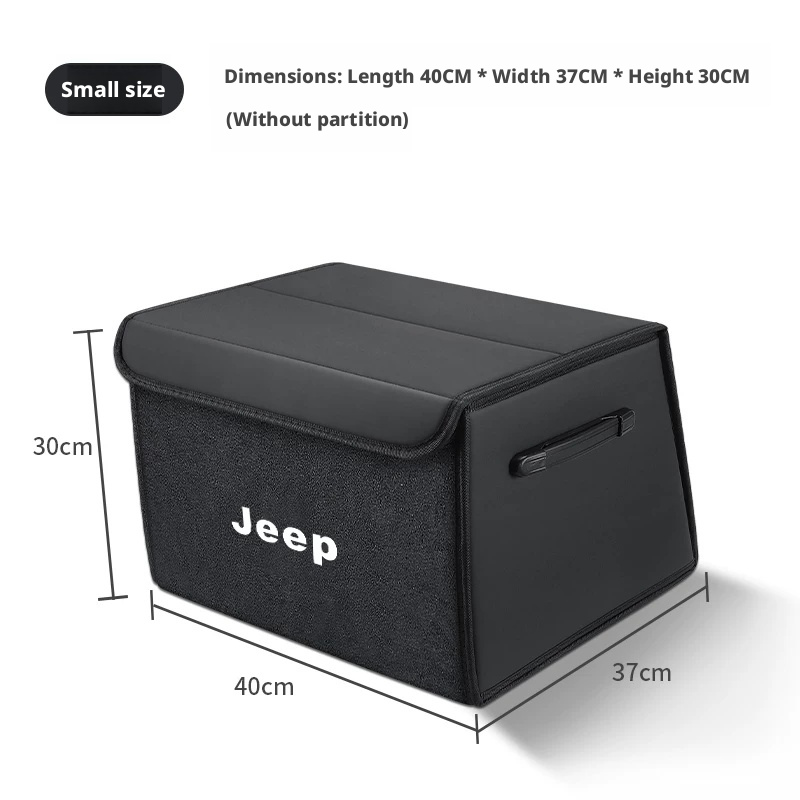 Load image into Gallery viewer, Jeep Trunk Organizer Storage Box – Waterproof Foldable Cargo Box for Cherokee, Renegade, Compass, Wrangler &amp; Grand Cherokee
