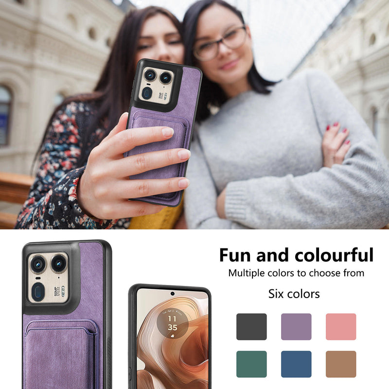 Load image into Gallery viewer, [With Magnetic Card Holder] Motorola Moto E20/30 Leather Shockproof Essentials Series Case
