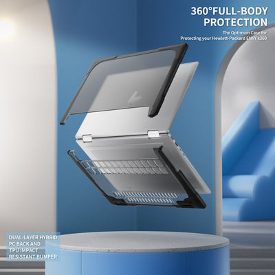 HP ENVY X360 14 14-inch (2024) 2-In-1 Matte Transparent Cooling Stand Shockproof Case - i-Station Mobile Phone & Electronic Device Repair and Accessories