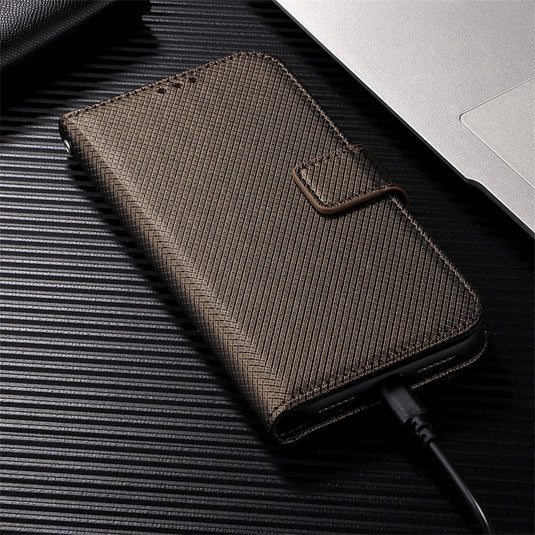 [With Card Solt] Motorola Moto E14/G04/G24/G04 S/G24 Power Premium Luxury Leather Wallet Series Case