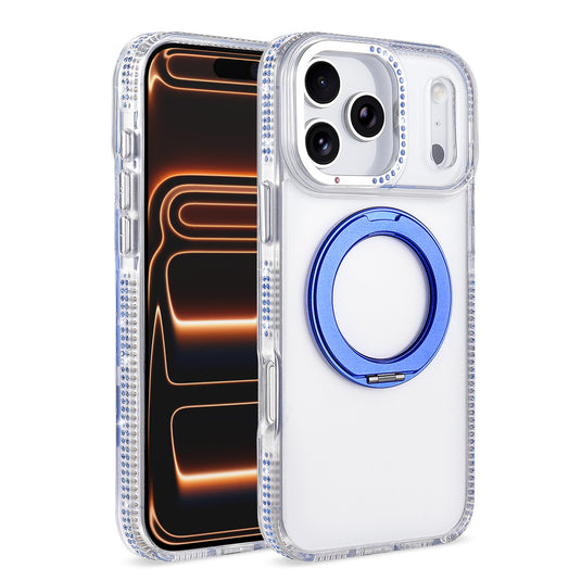 iPhone 17 Pro Max Clear Case with 360° Rotating Stand – Shockproof Transparent Cover - i-Station Mobile Phone & Electronic Device Repair and Accessories